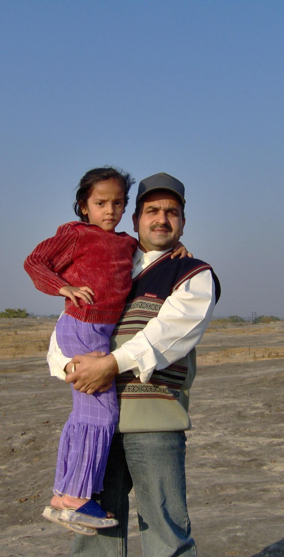 Muskan with her father
